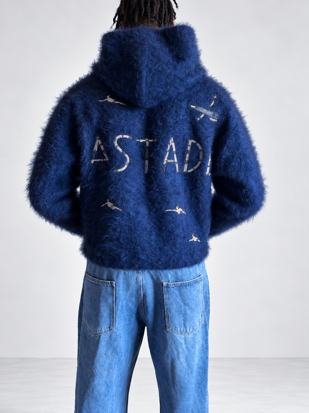Ocean Blue hooded Zipper