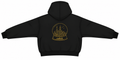 oversized cropped black honey castade hoodie