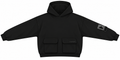 Black utility hoodie