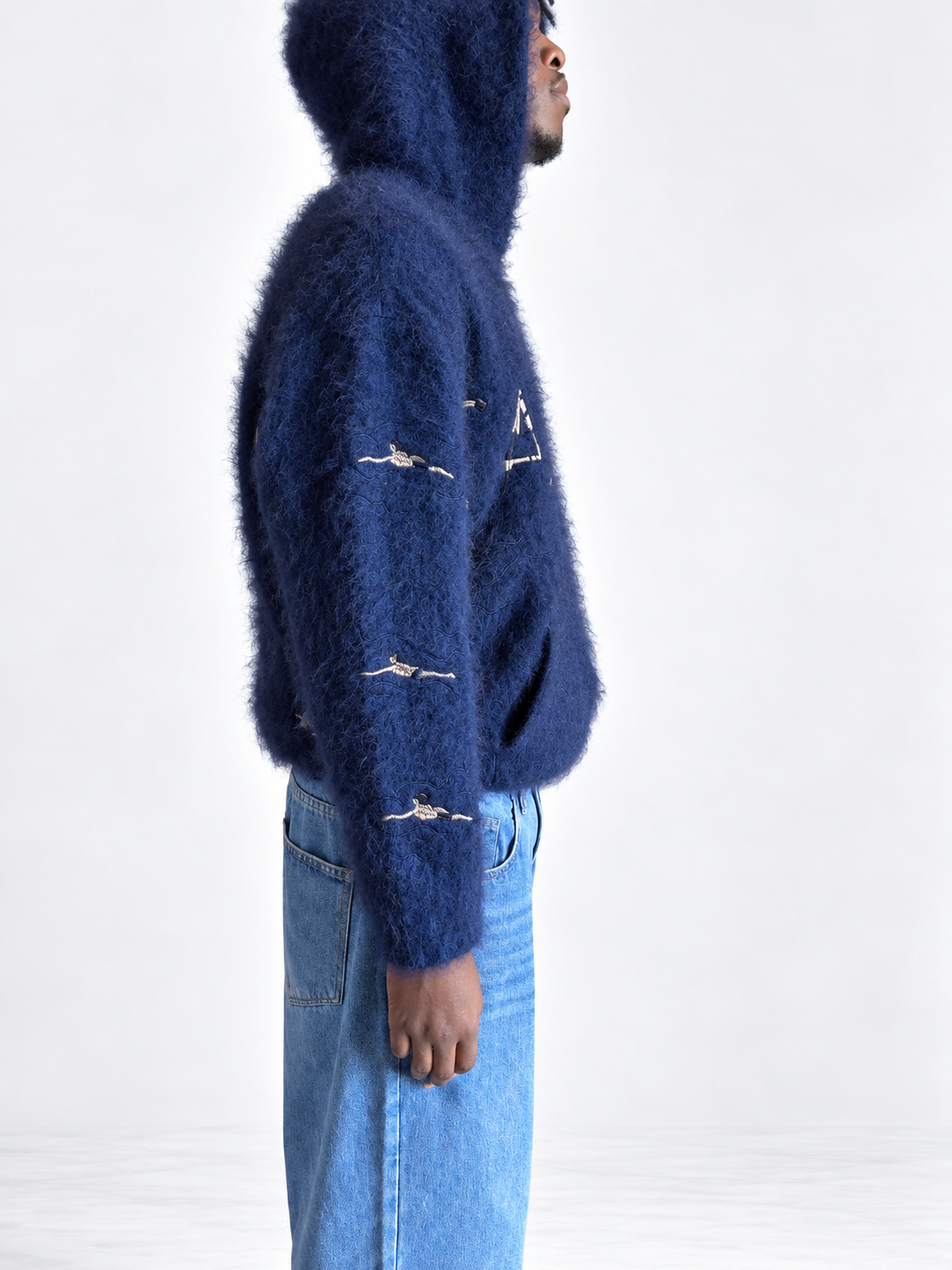 Ocean Blue hooded Zipper